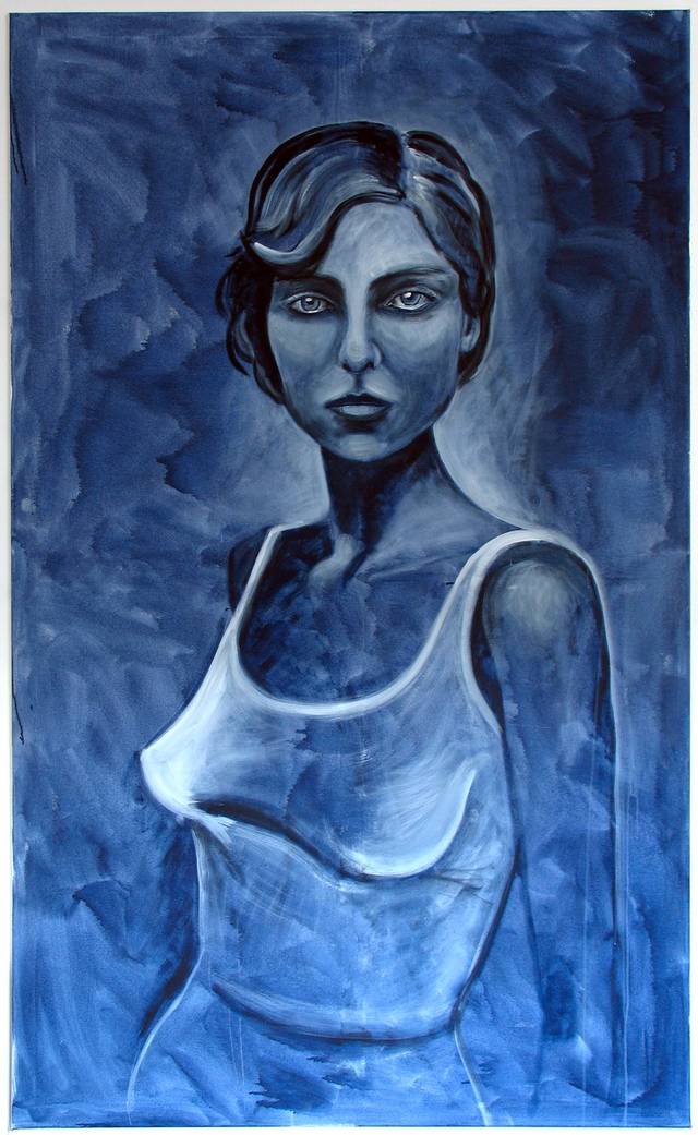 Indigo – Kassandra Becker – Acryl auf Leinwand