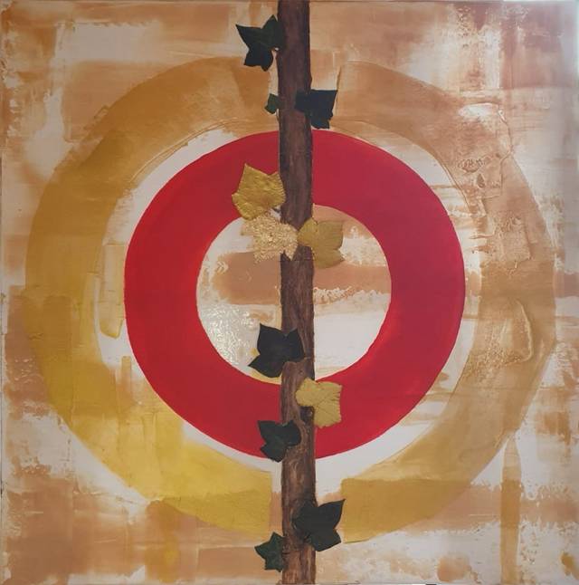 Hommage an die Heimat – Iris Thura Stehlin – Acryl, Strukturmaterialien