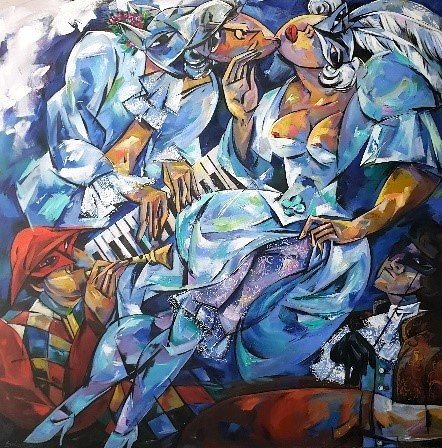 Mozarts Nacht der Freude – Alexander Solotzew – Öl auf Leinwand