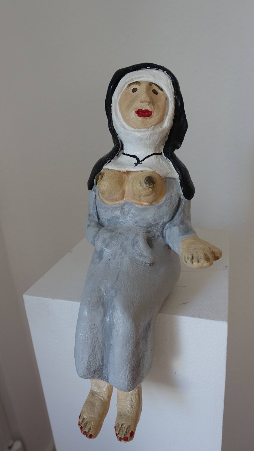 schamlose Nonne – Astrid Schreyer – Unikat,Plastik