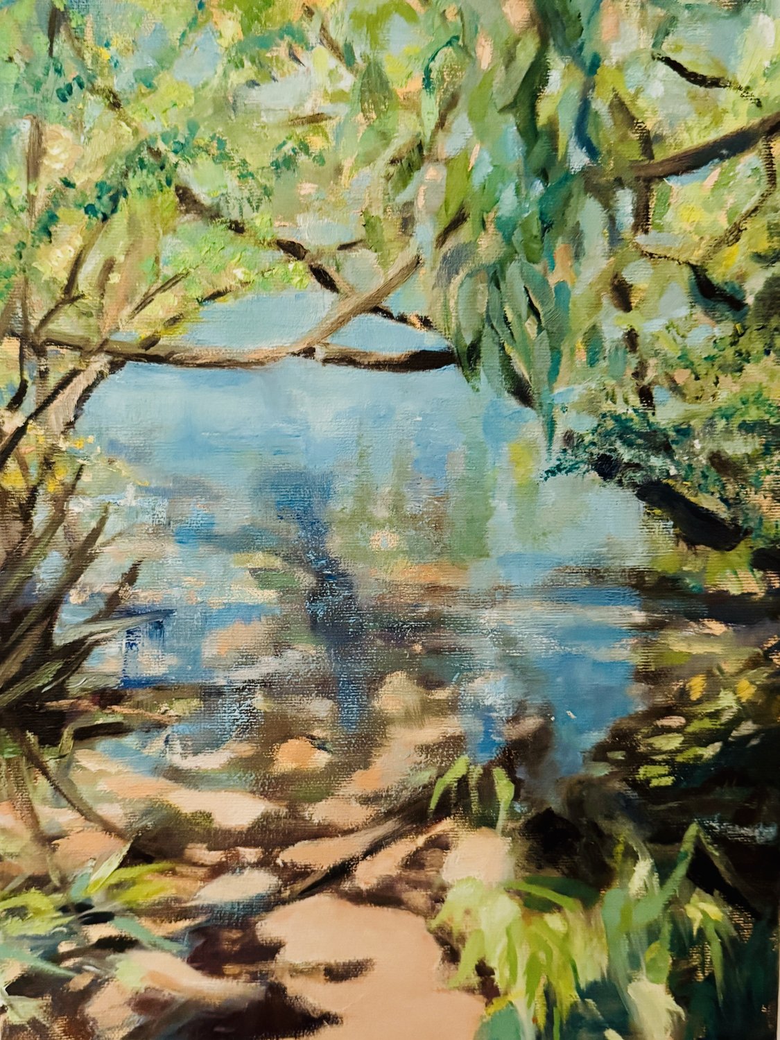 Waikato River 1 – Ulrike Delcker-Heidbüchel – Öl auf Leinwand