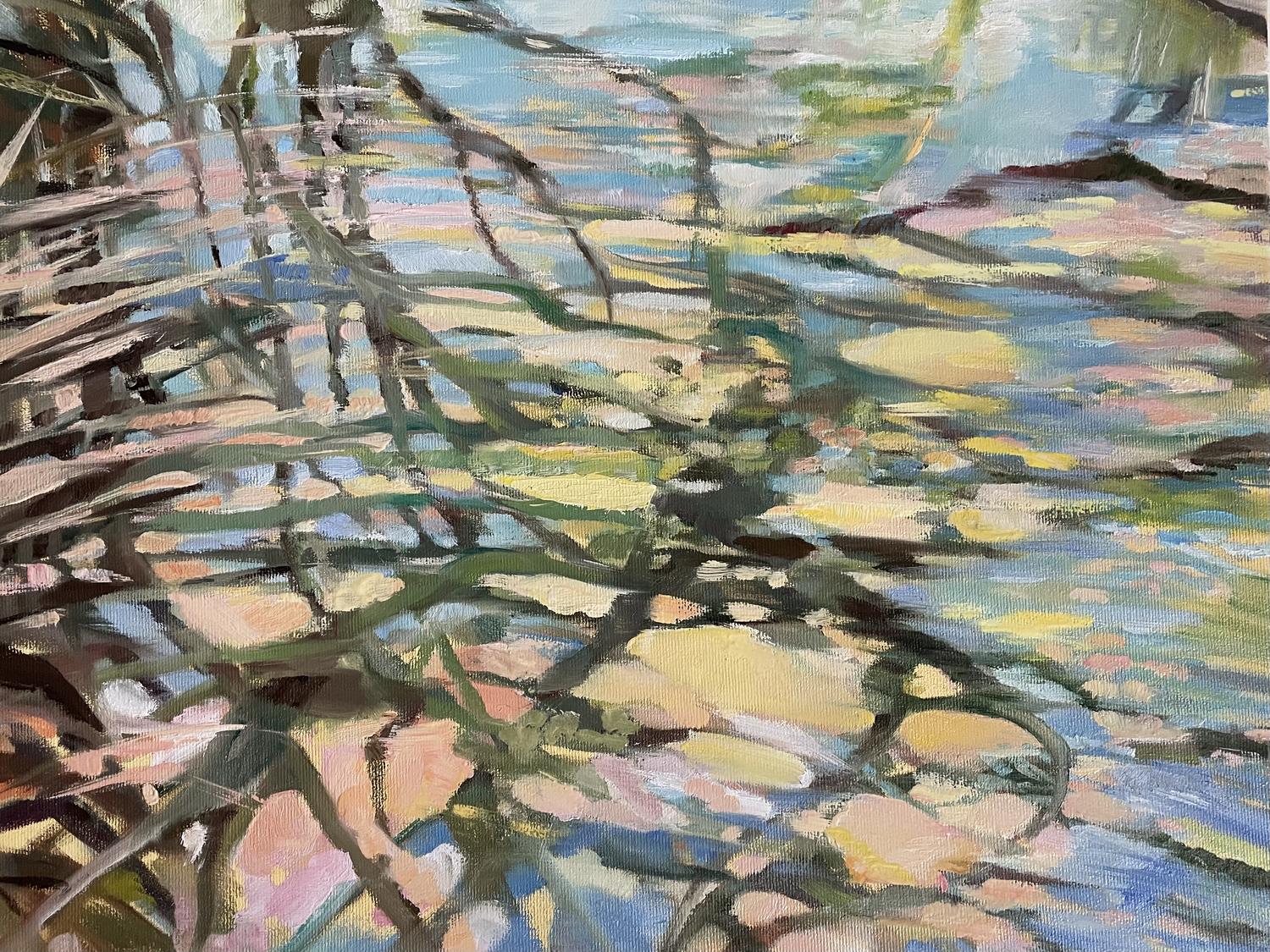 Waikato River 2 – Ulrike Delcker-Heidbüchel – Öl auf Leinwand