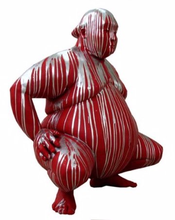 Kleiner Sumo – Sandra Becker – Kunststein, Acryl
