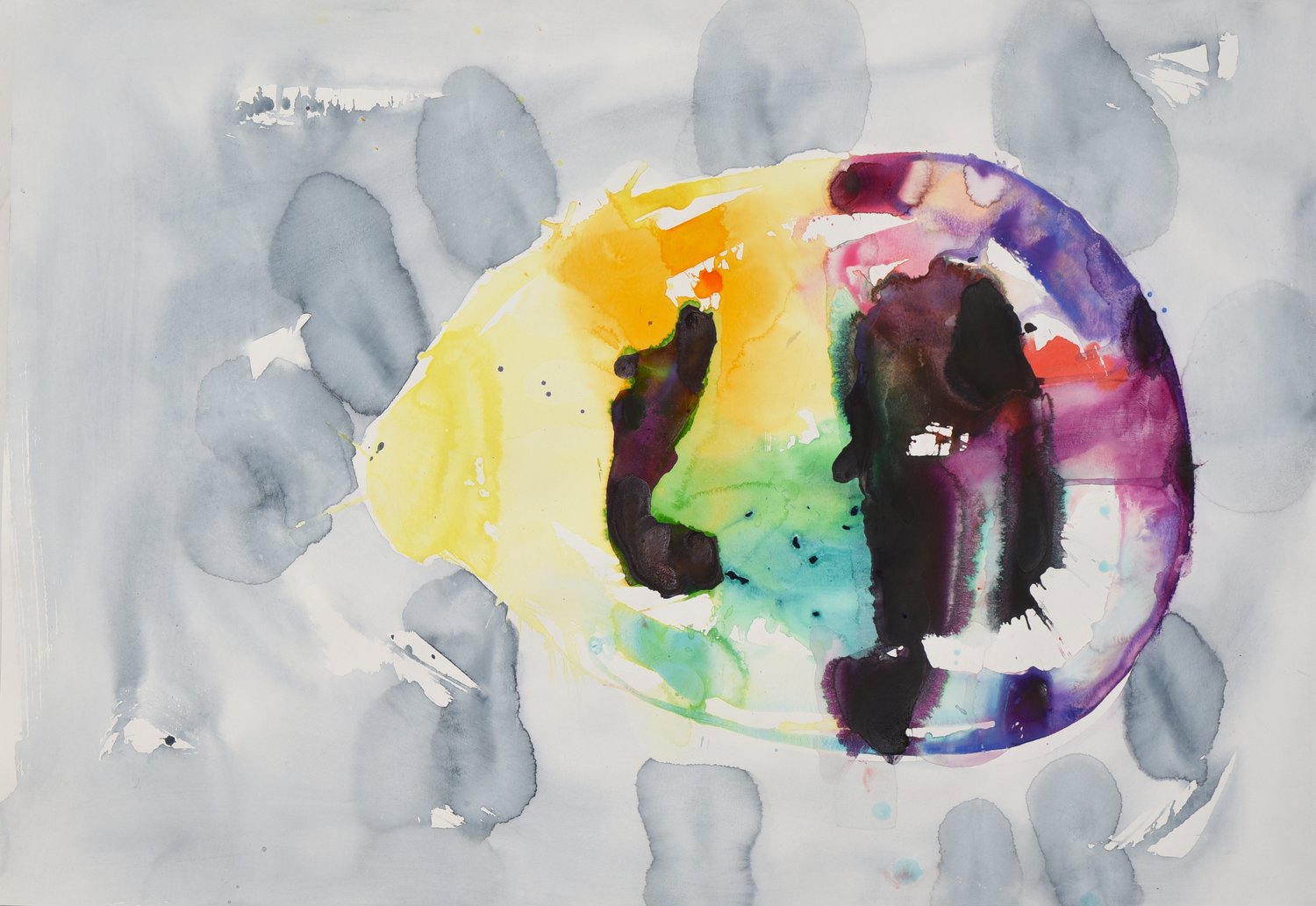 "Bubble" – Klaus Schmitt – Aquarell auf Bütten