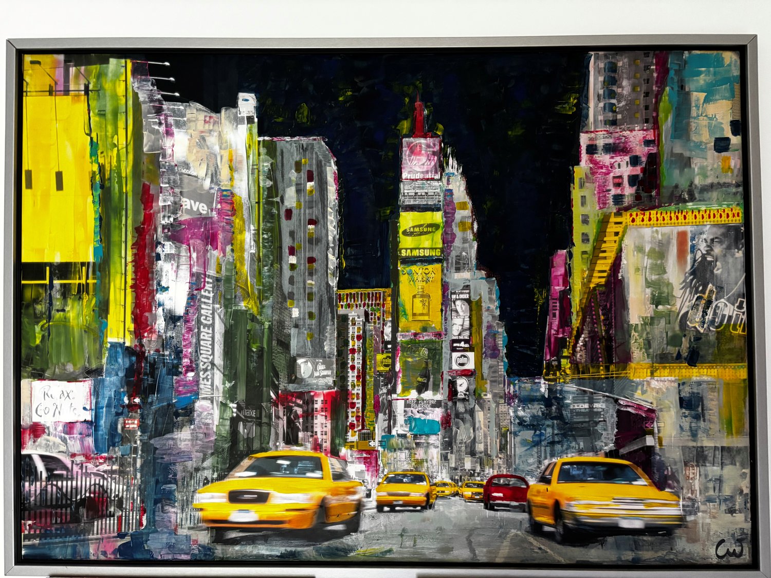 New York, Original – Claudia Weissenfels – Acrylmalerei - Upcycling