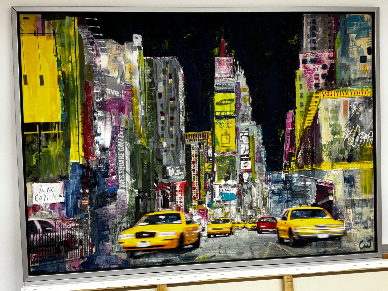 New York – Claudia Weissenfels – Acrylmalerei - Upcycling