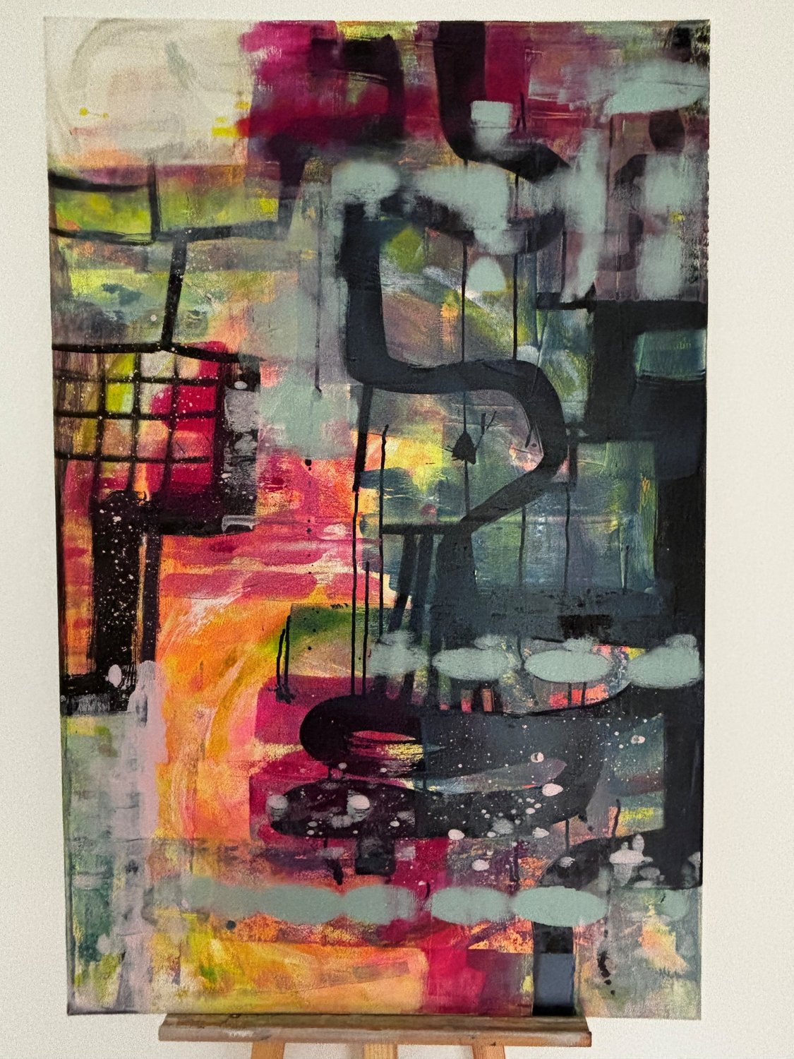 industrial room, Original – Claudia Weissenfels – Acrylmalerei