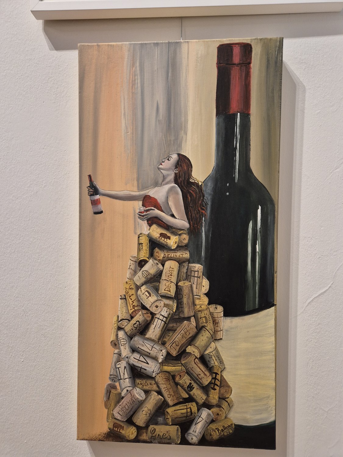 Rotweinkönigin – Silke Ballheimer – Acryl auf Leinwand
