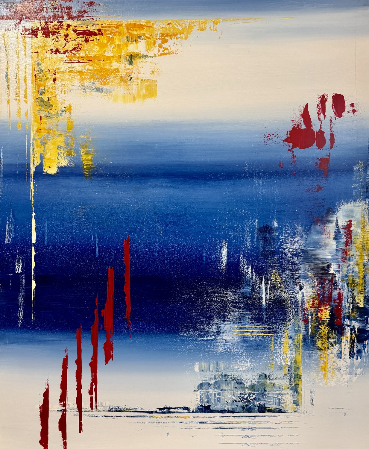 Blue Rhapsodie – Eva Lösche – Acryl auf Leinwand