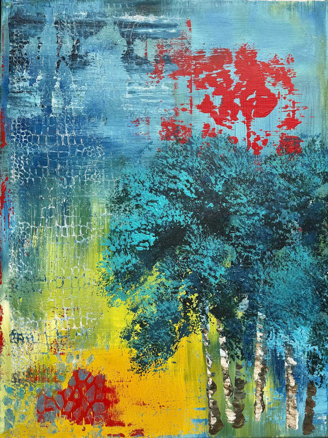 Am See 5 – Eva Lösche – Acryl auf Leinwand