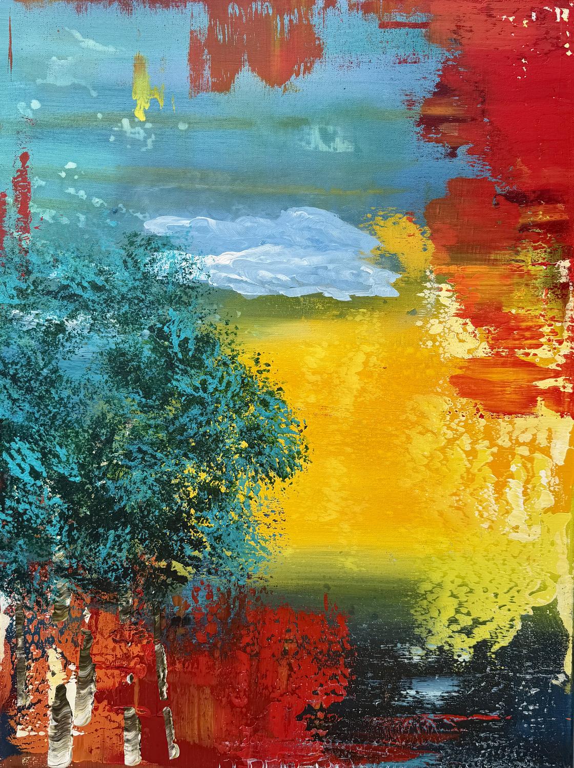 Am See 7 – Eva Lösche – Acryl auf Leinwand