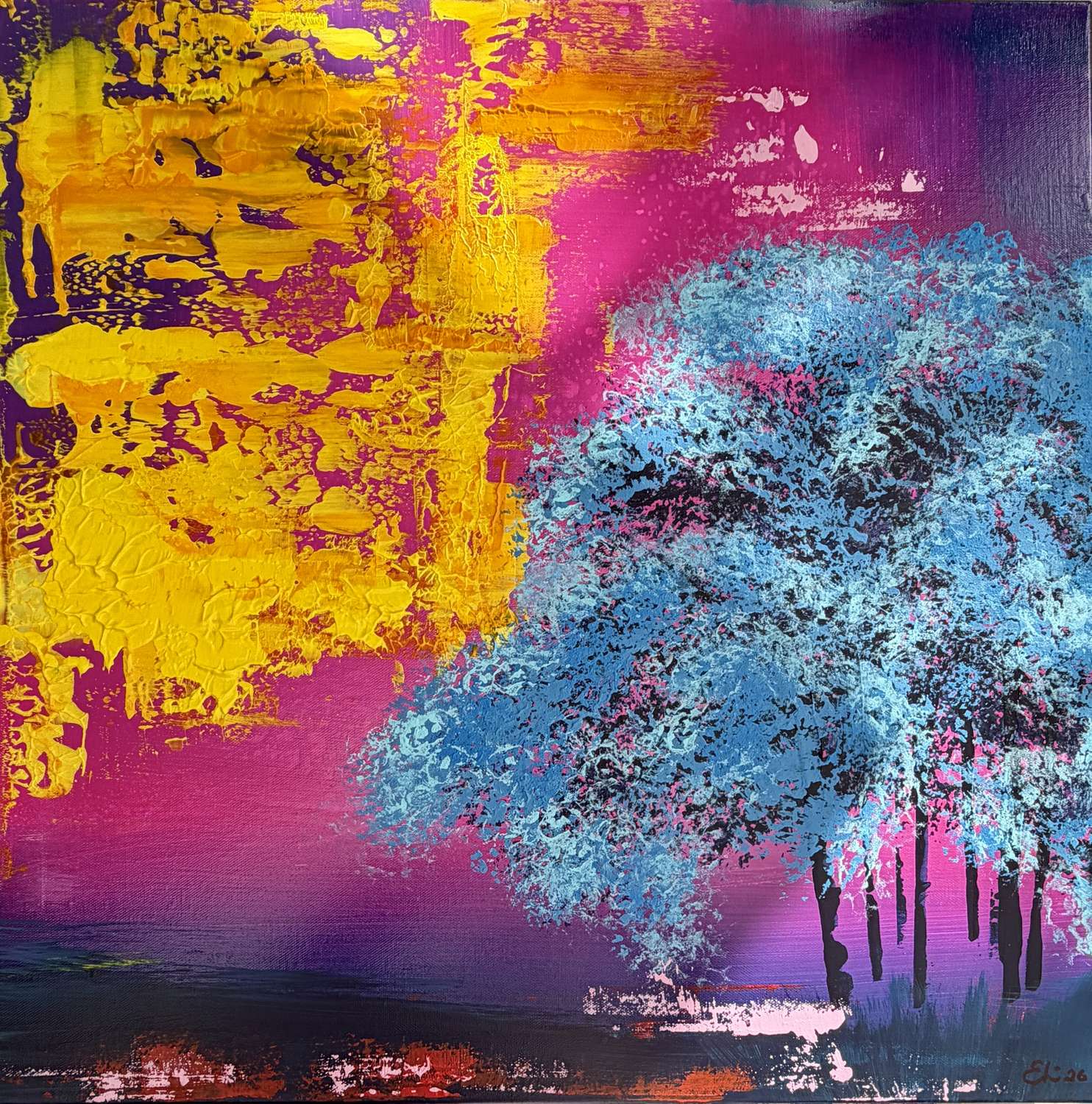 Shangri La – Eva Lösche – Acryl auf Leinwand