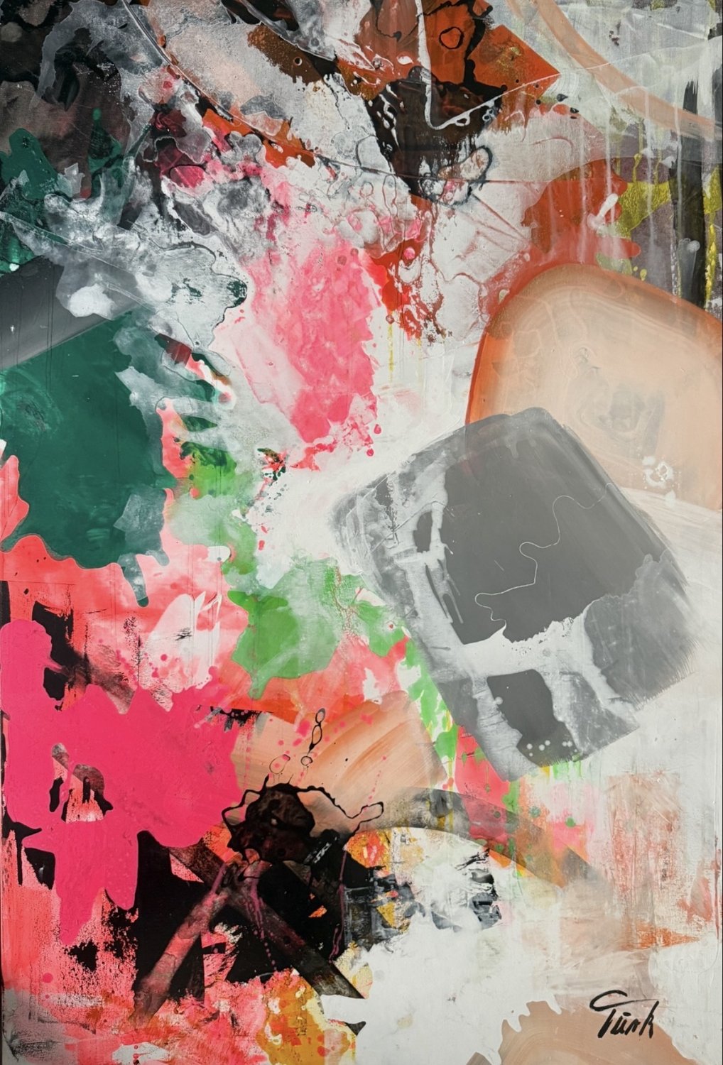 Pink Grün Orange – Sabine Türk – Acryl