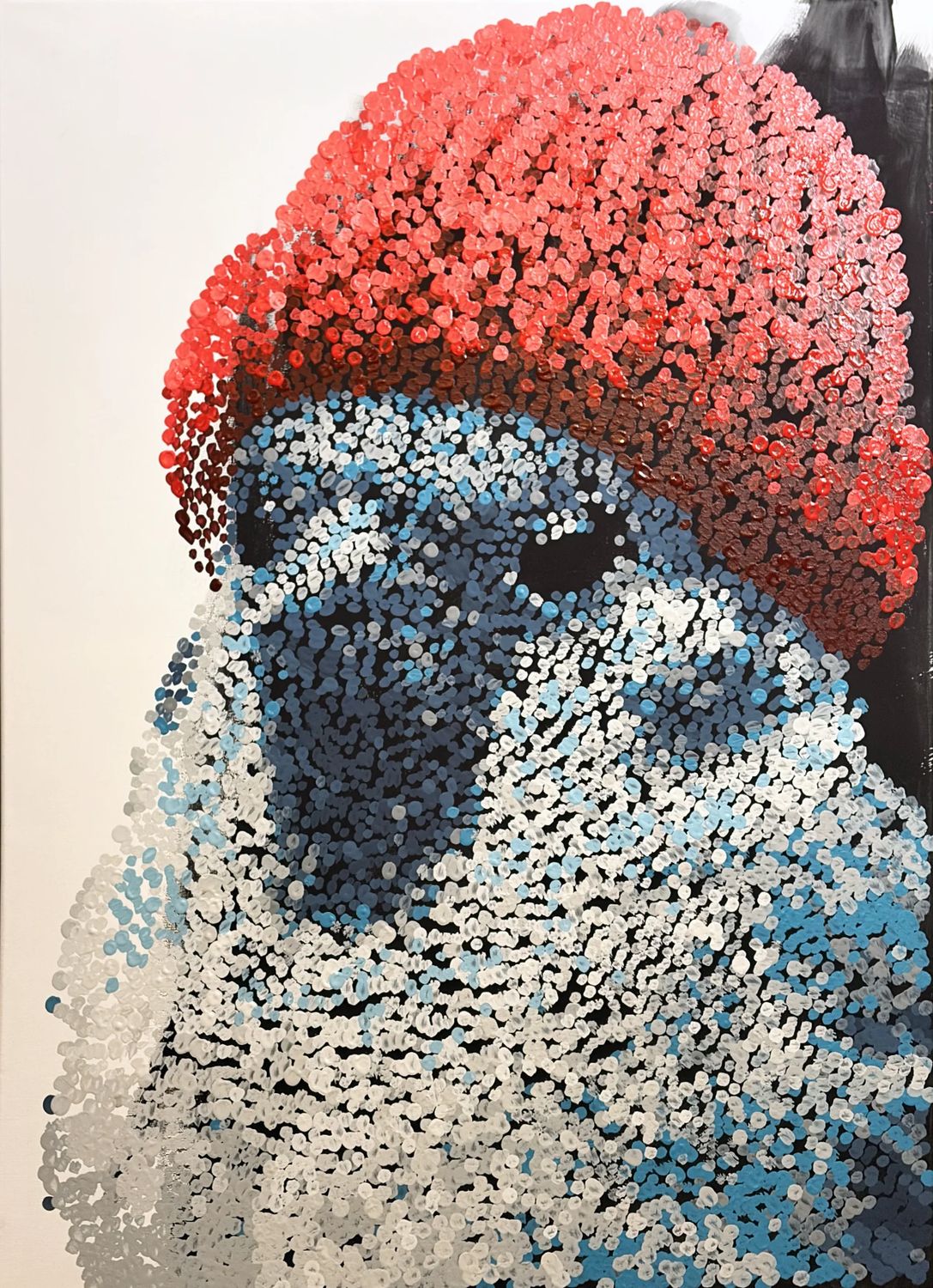 Beanie Sparrow – Mika Van Dot – Acryl auf Leinwand