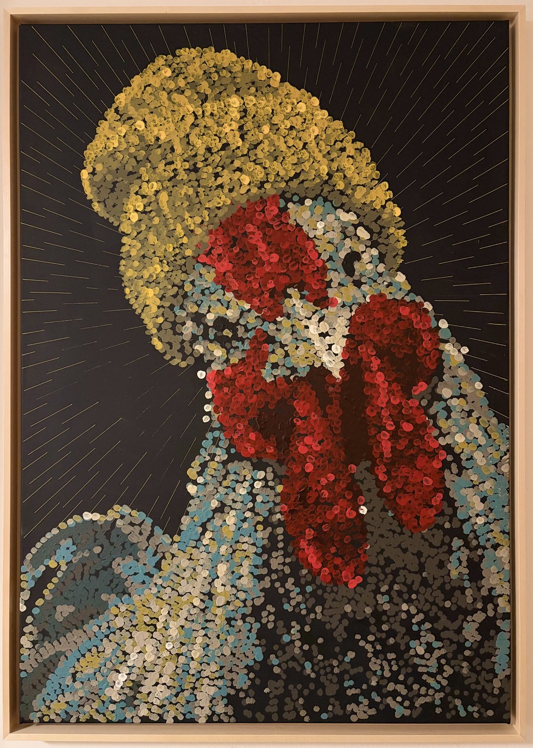 Beanie Rooster – Mika Van Dot – Acryl auf Leinwand