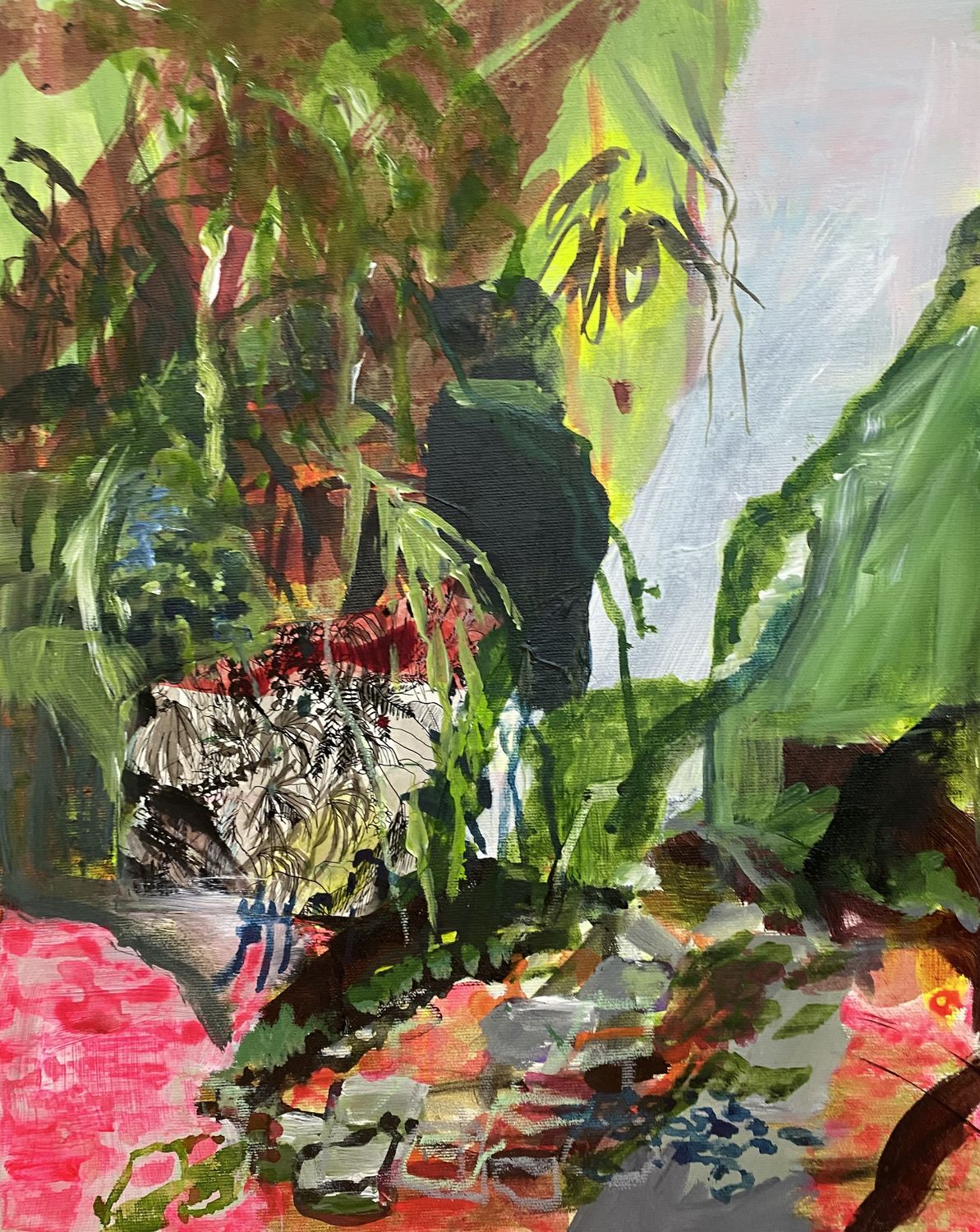 Experiment Landschaft – Gabriele Willberg – Mischtechnik auf Leinwand