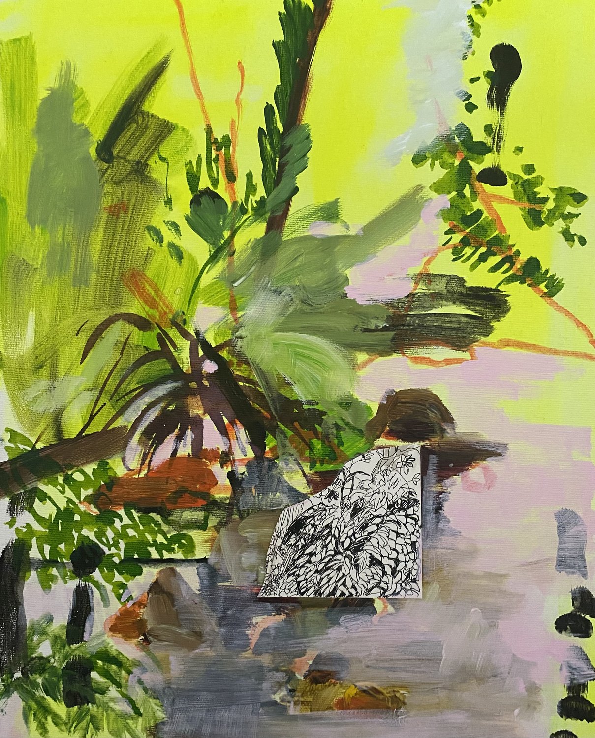 Experiment Landschaft – Gabriele Willberg – Mischtechnik auf Leinwand