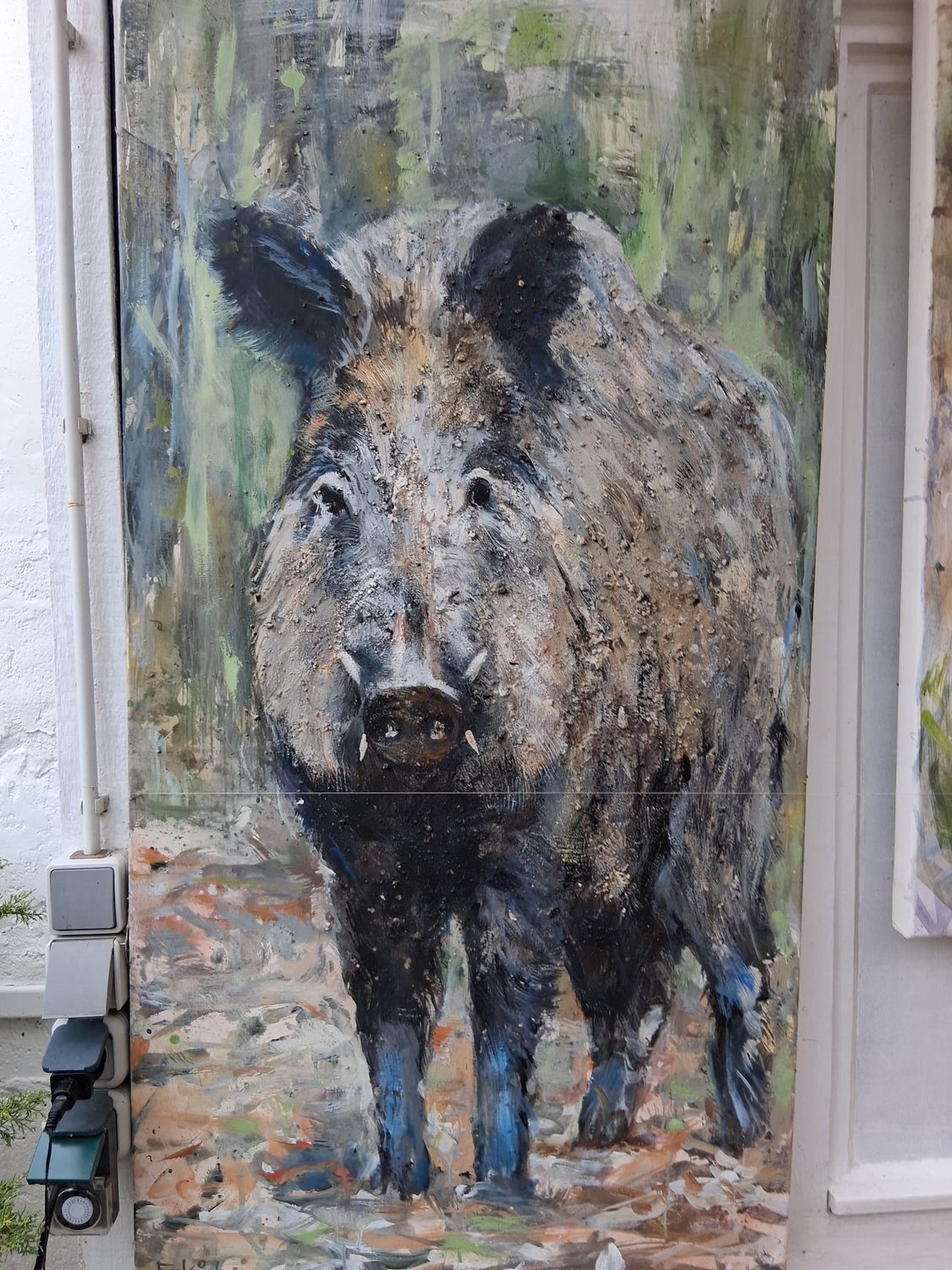 Wildschwein – Martin Eckrich – Mischtechnik auf Leinwand