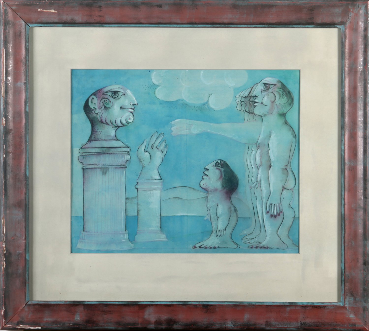 "Der Diktator" – Jean Milan – Aquarell mit Federzeichnung und Filzstift