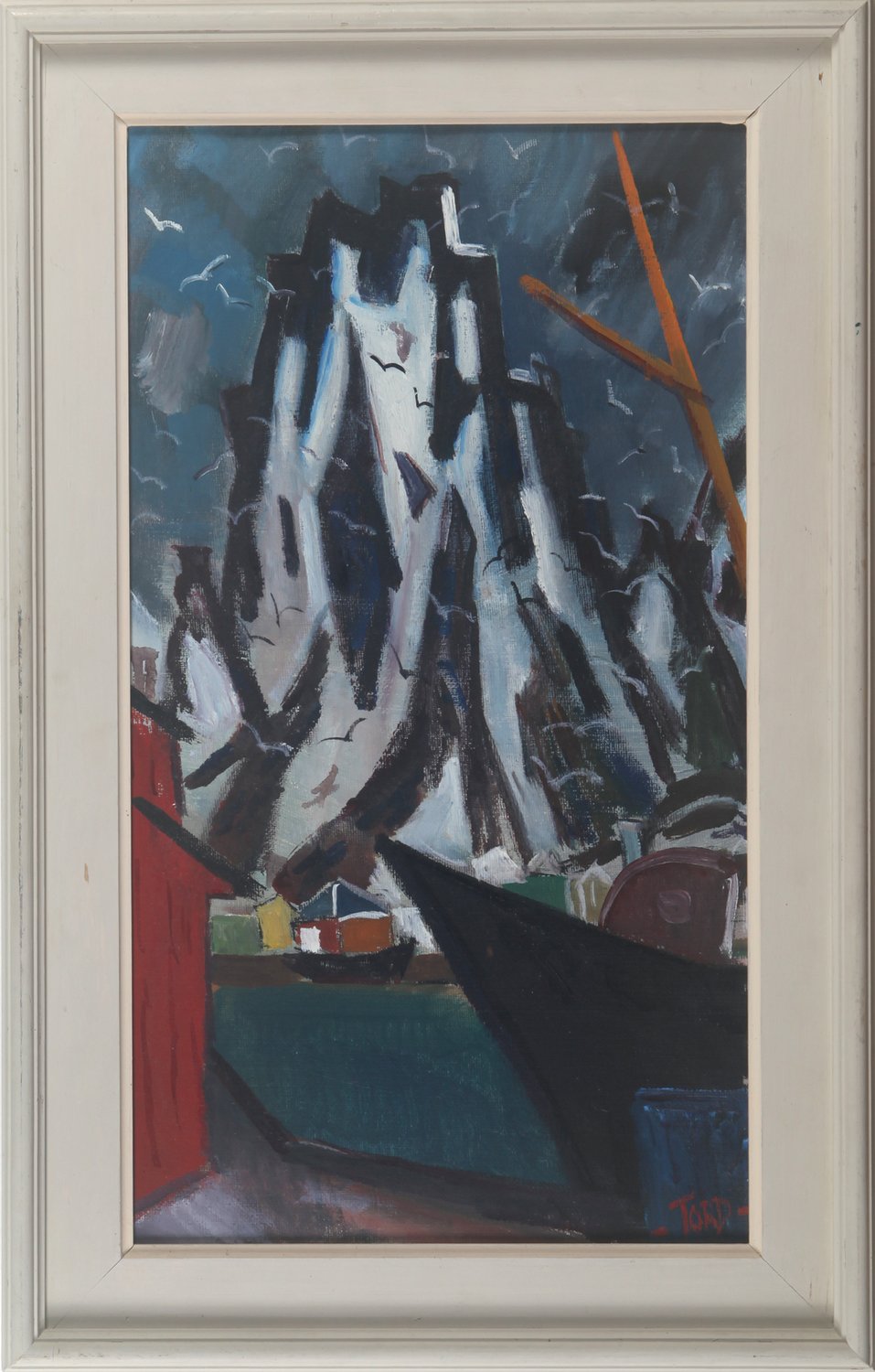 Lofotenszene – Tord Leander-Engström – Öl auf Leinwand