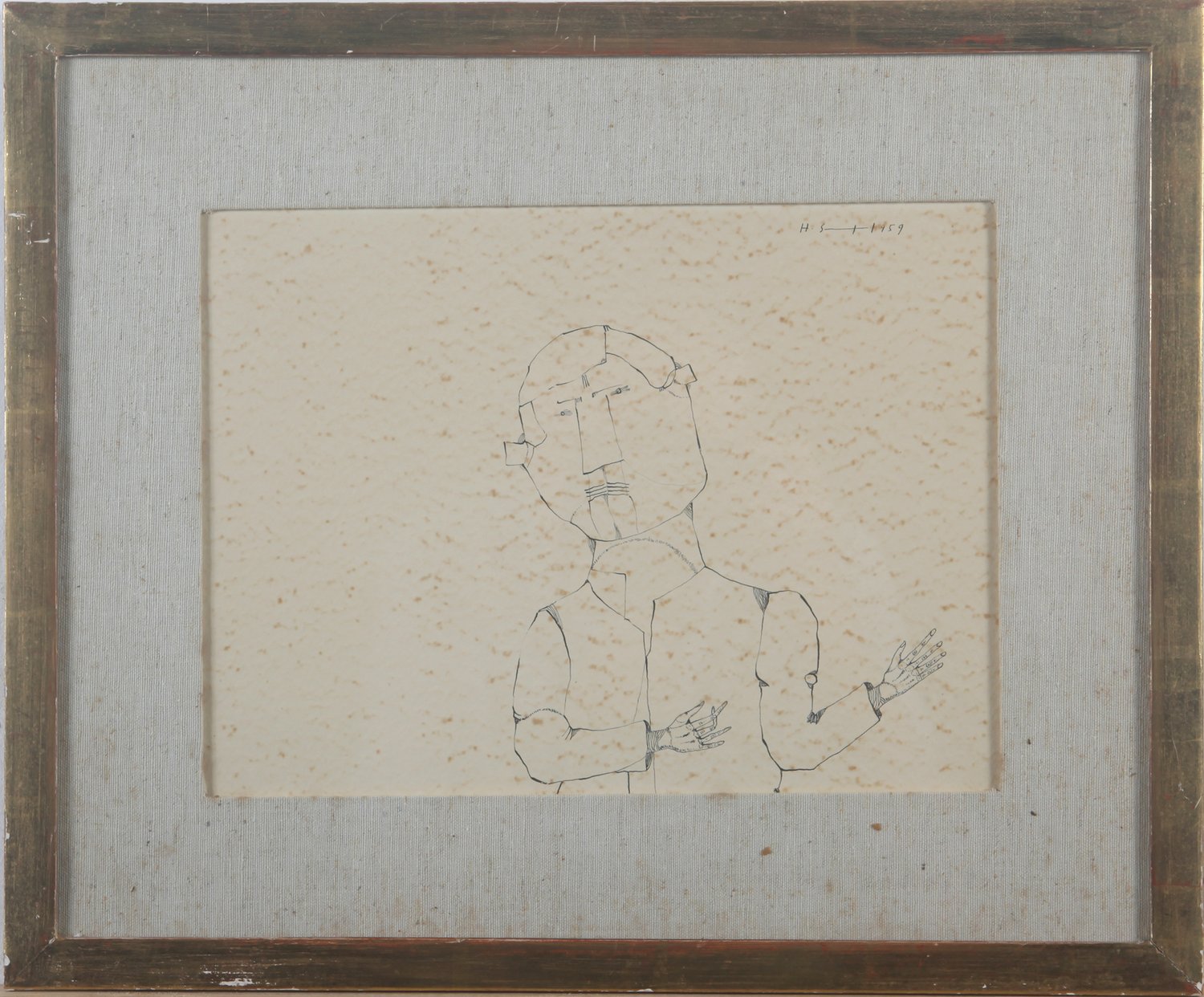 Figur – Henri Sert – Tuschezeichnung