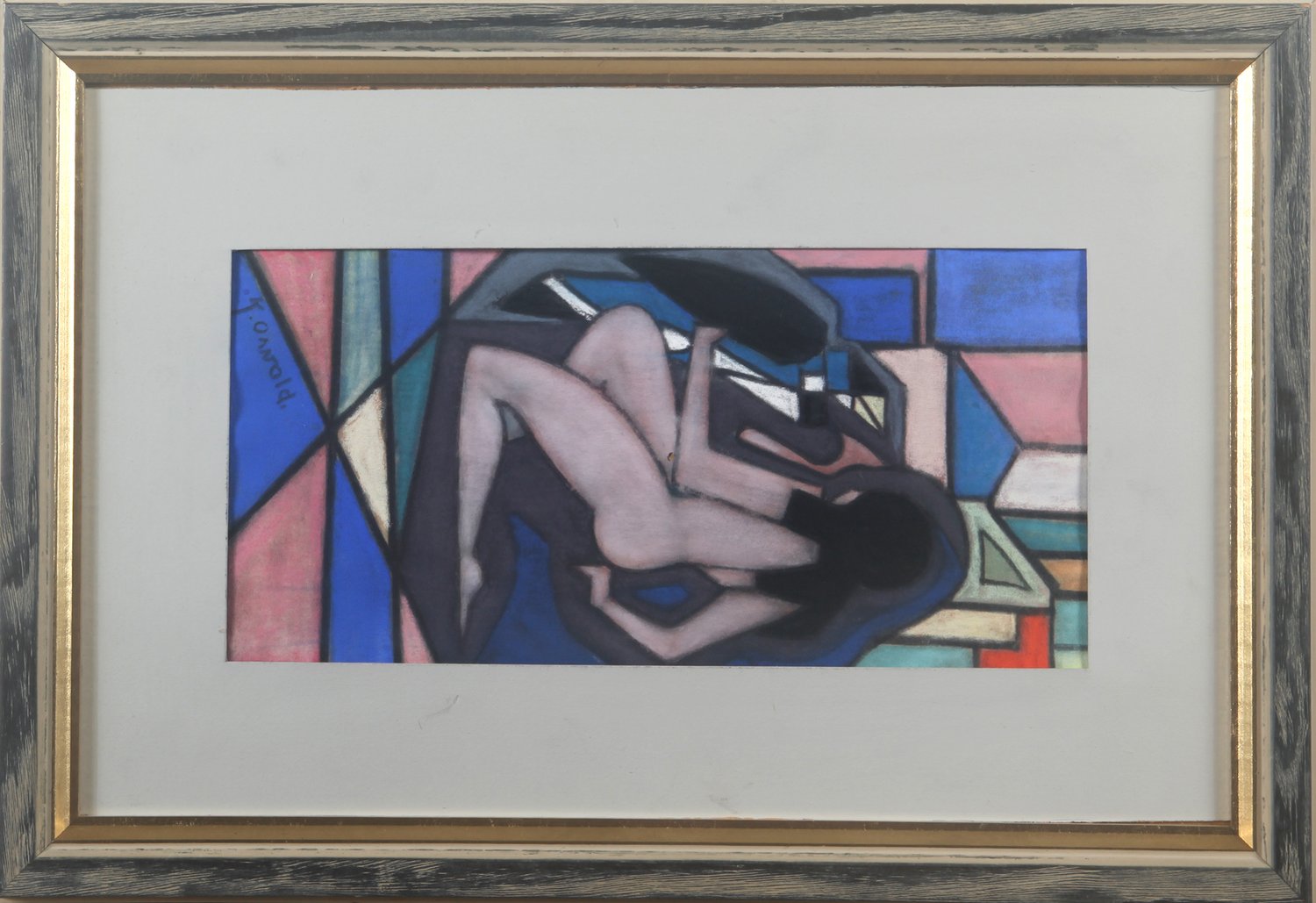 weiblicher Akt – K. Osvald – Pastell