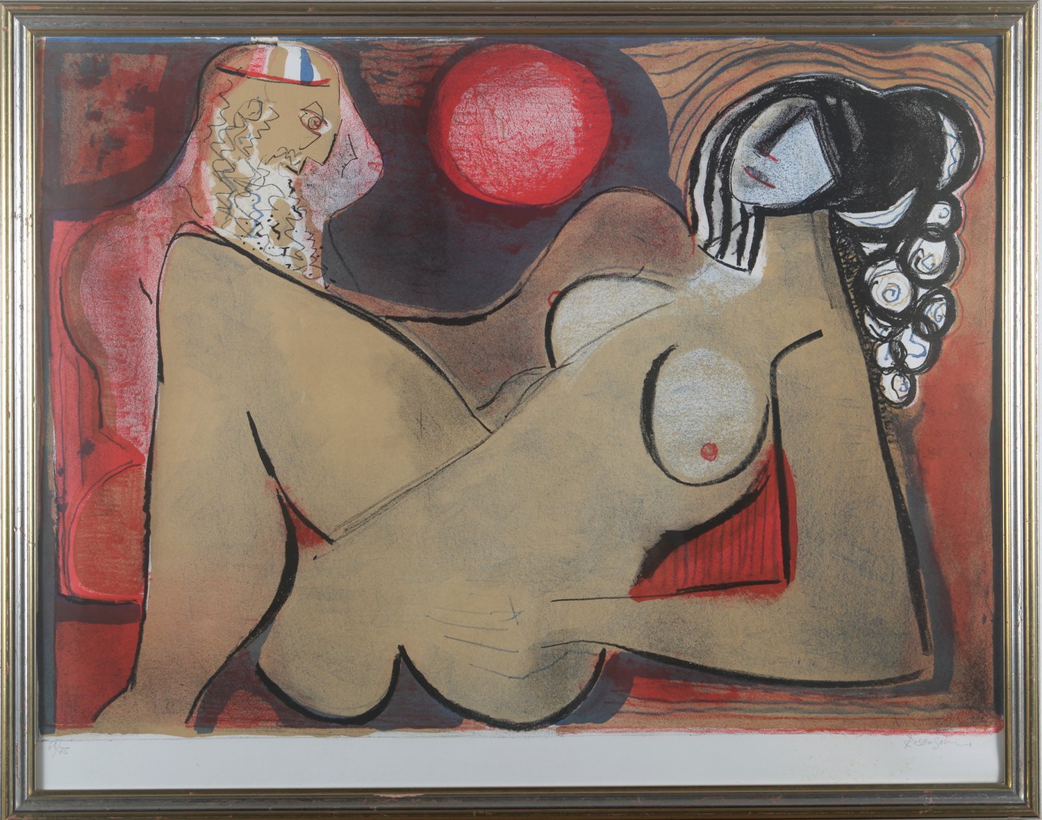 weiblicher Akt – Lennard Rosensohn – Lithographie 68/75