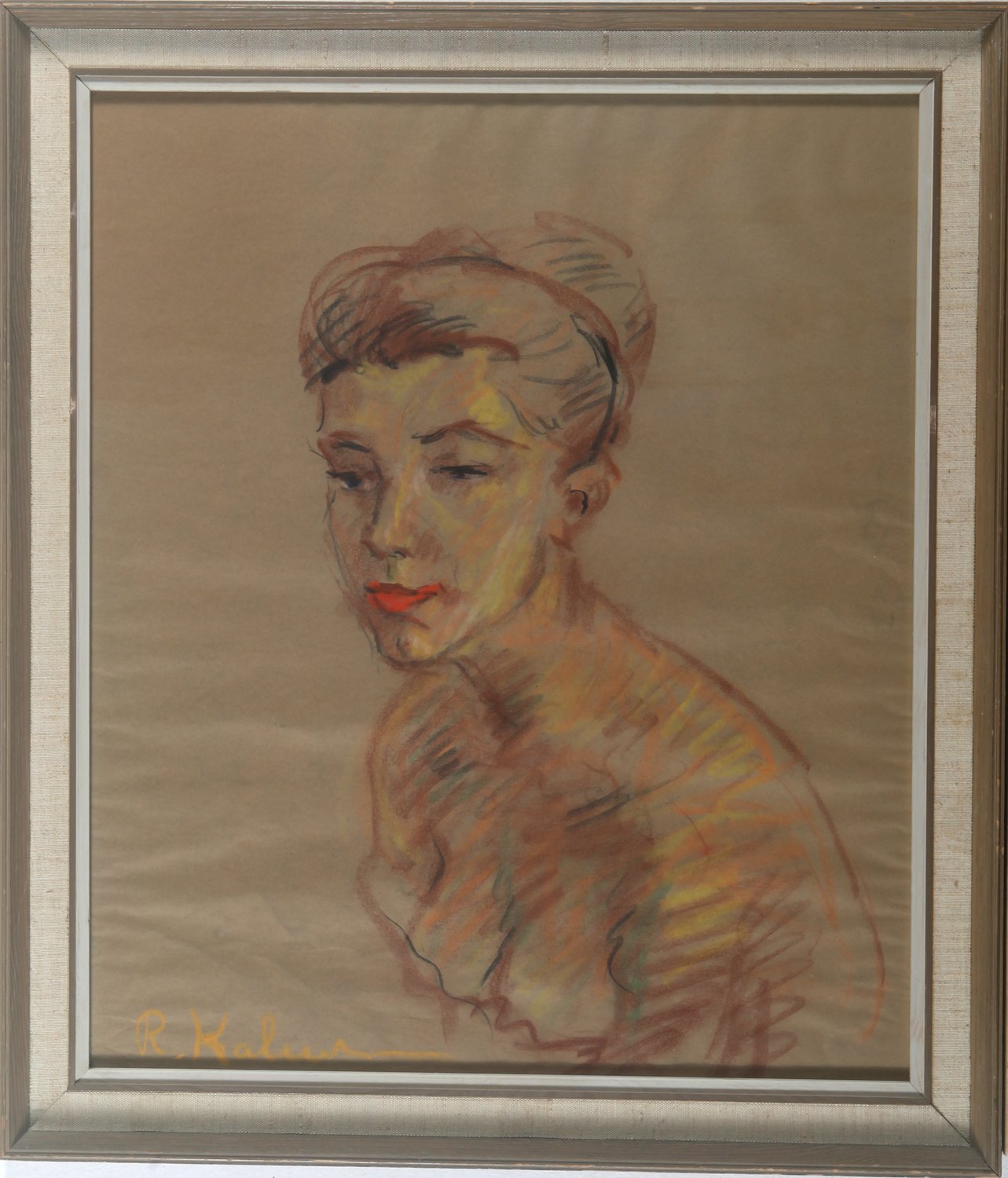 Frauenportrait – Rasmus Karlin – Pastell