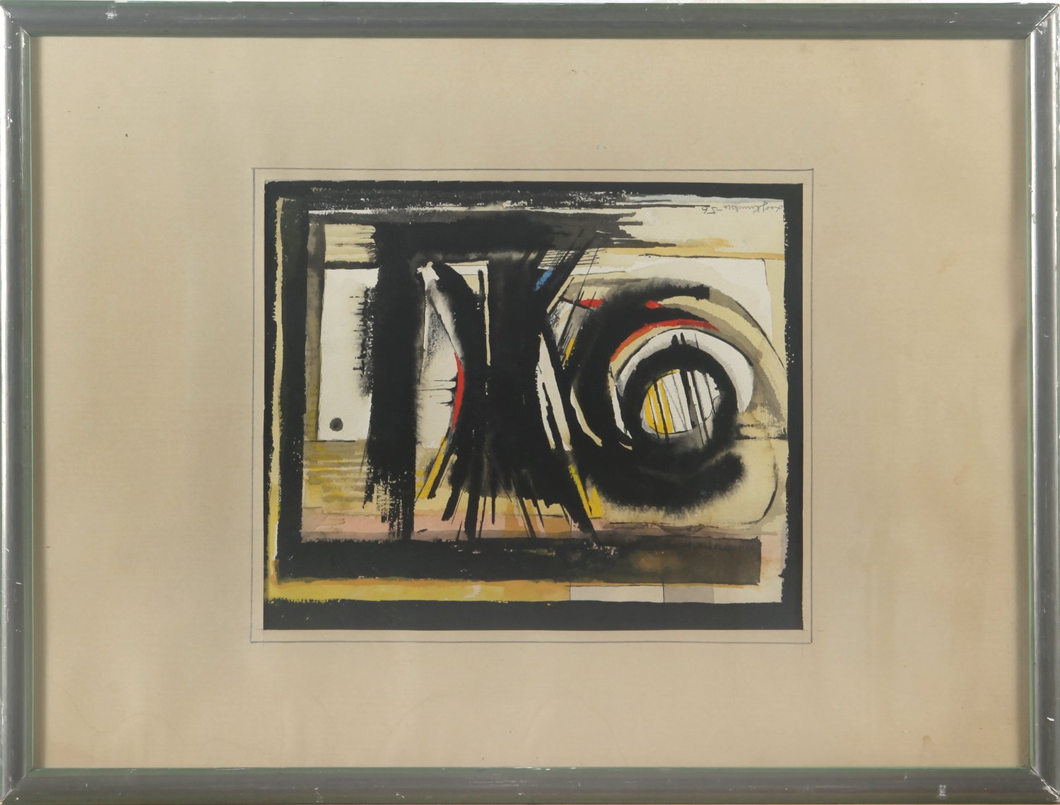 Abstrakte Formen – Leif Knudsen – Gouache