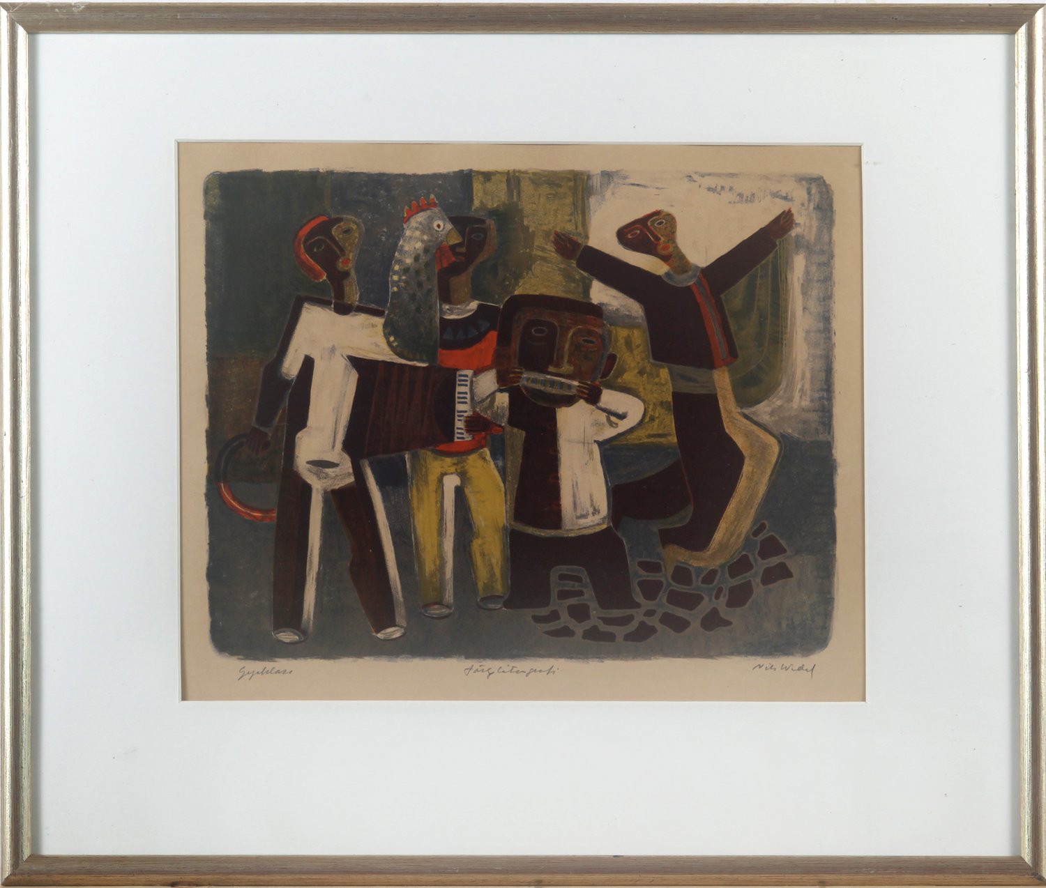 Gaukler – Nils Wedel – Lithographie