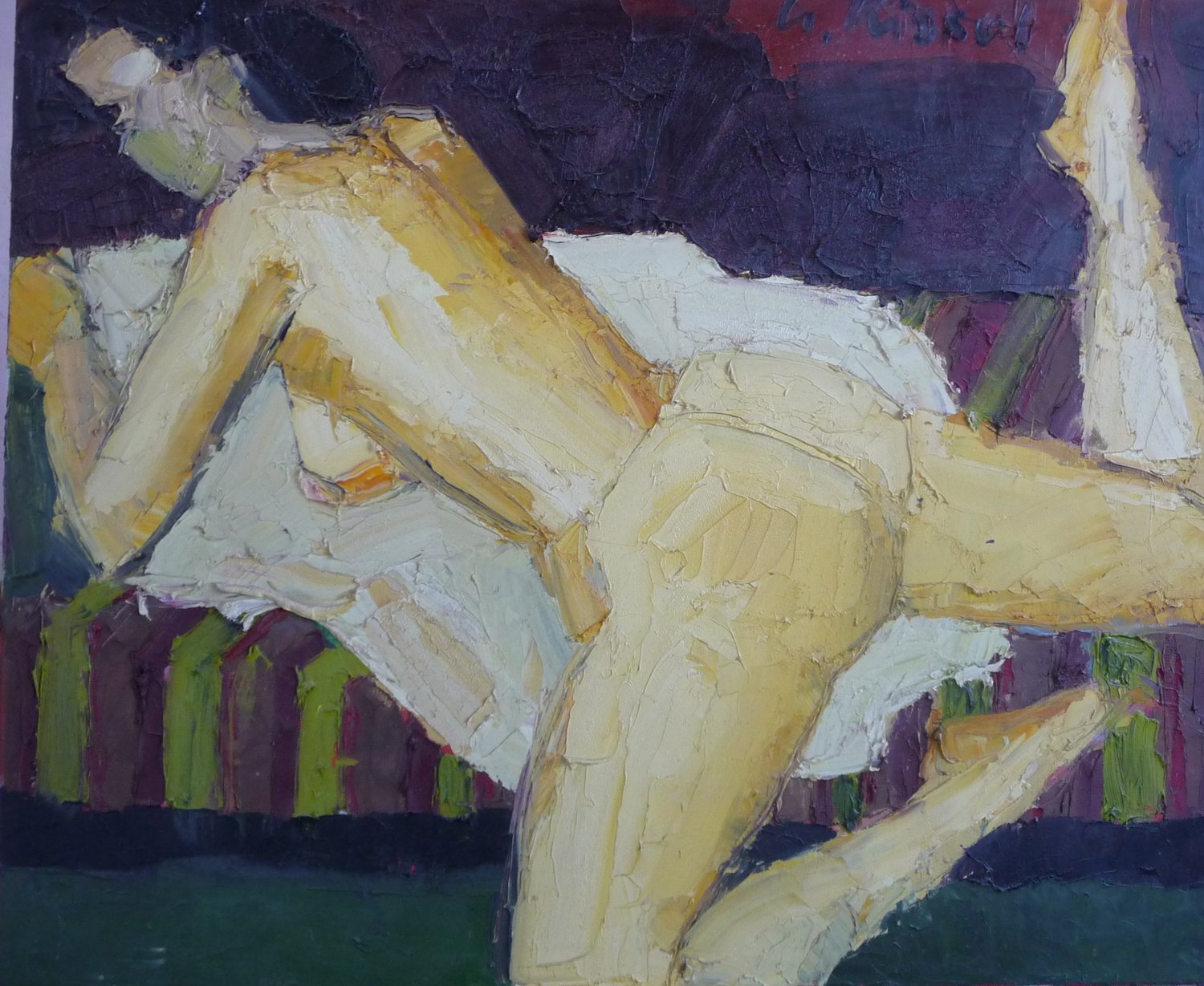liegender Frauenakt – Gernot Kissel – Öl Leinwand