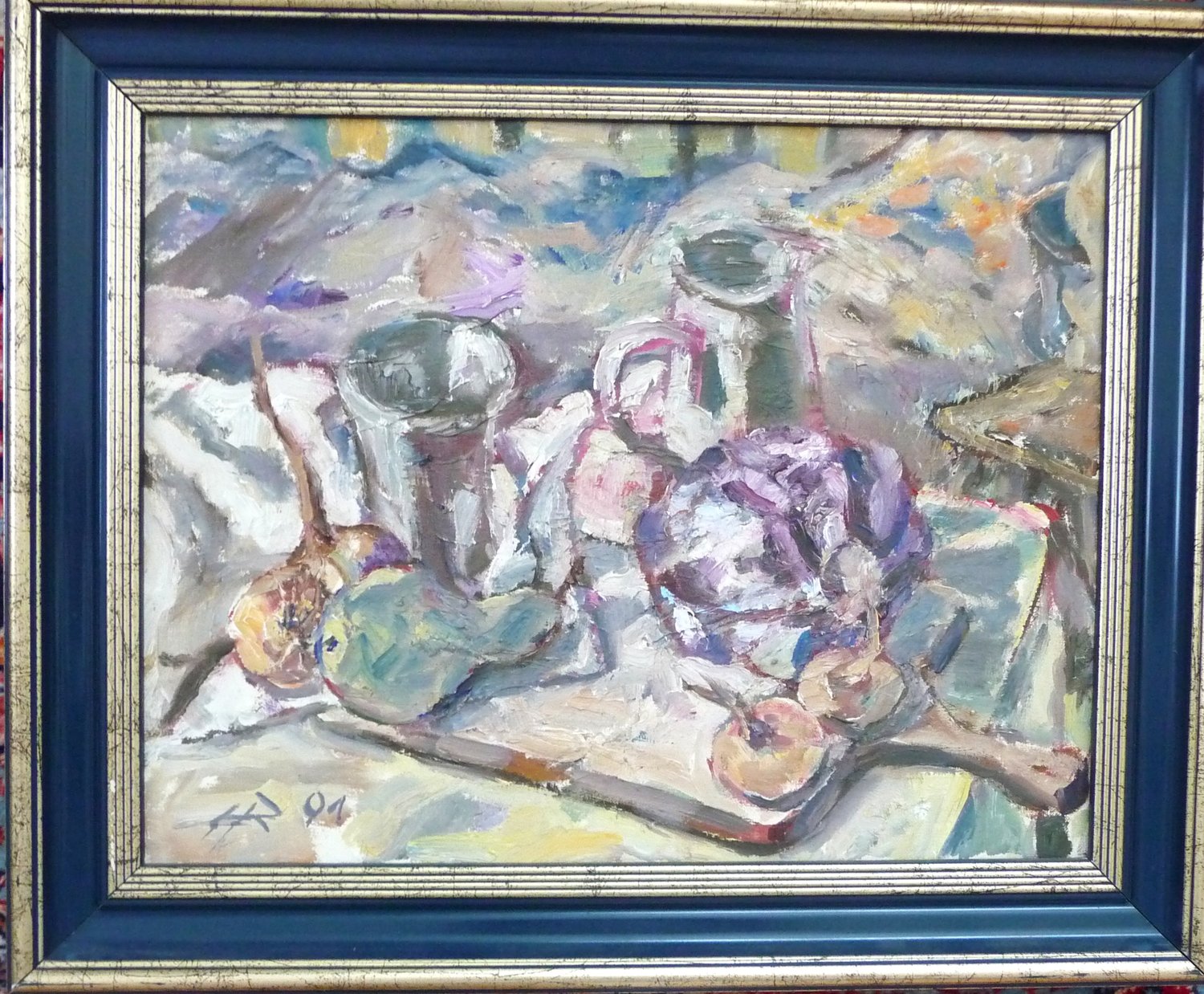 Stillleben – Heinz Reis – Öl auf Leinwand