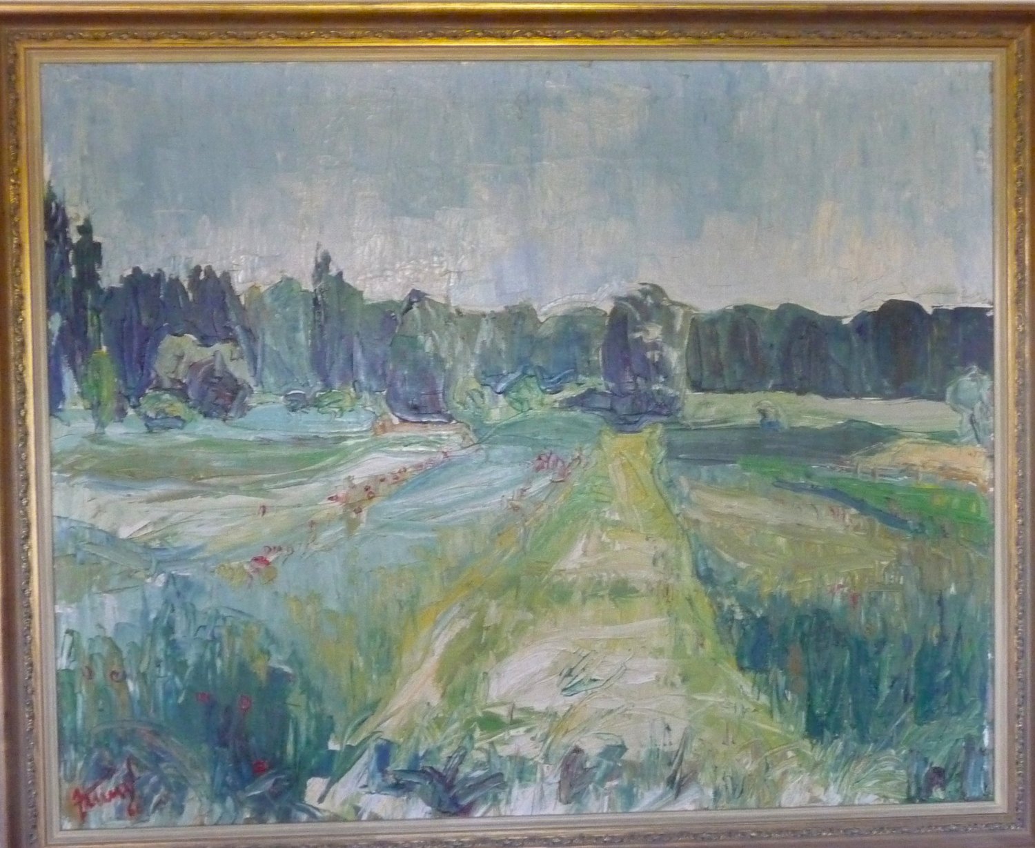 Pfalzlandschaft / Am Hochufer – Günther Zeuner – Öl auf Leinwand