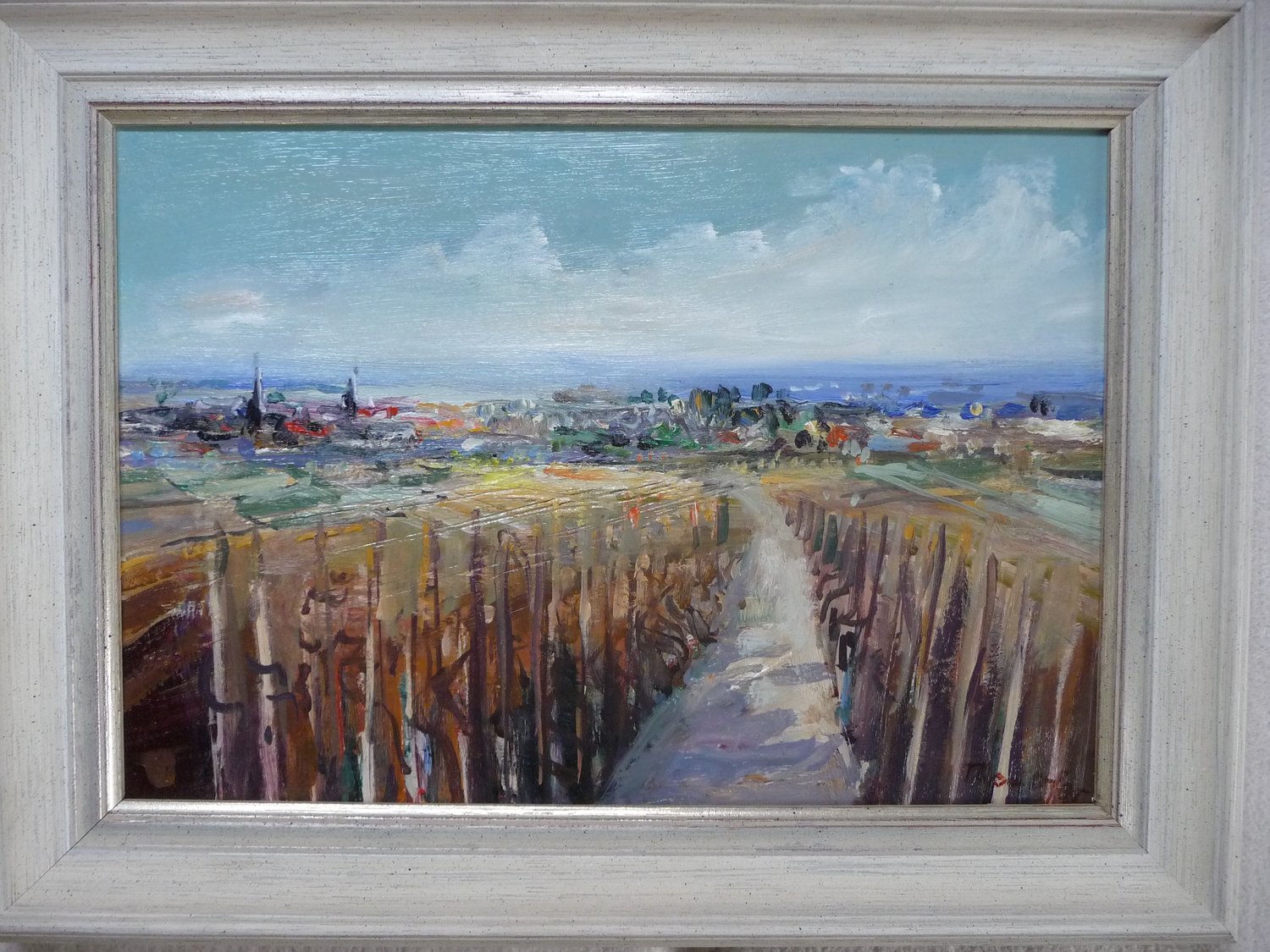 Landschaft bei Edenkoben – Theo Ofer – Öl auf Malkarton