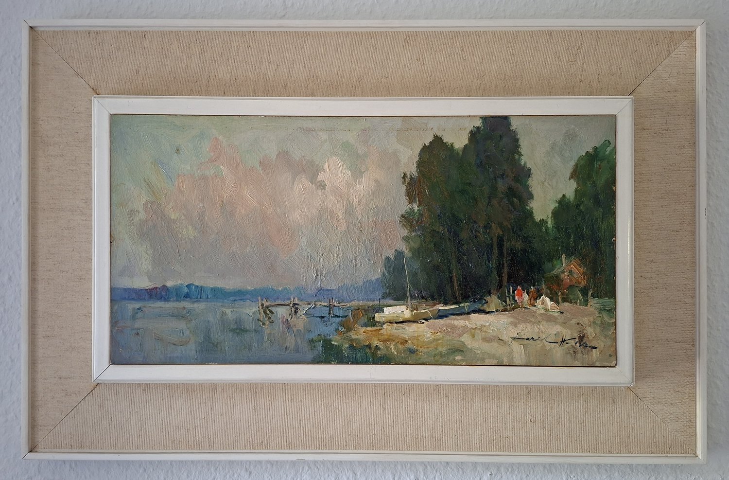 Sommerstimmung bei Allensbach am Bodensee – Karel Hodr – Öl auf Leinwand